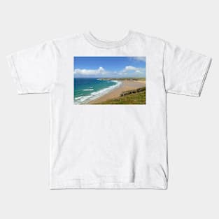 Holywell Beach, Cornwall Kids T-Shirt